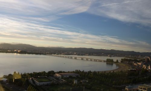 Zdjęcie JAPONIA / Kioto / Jezioro Biwa / Widok z okna