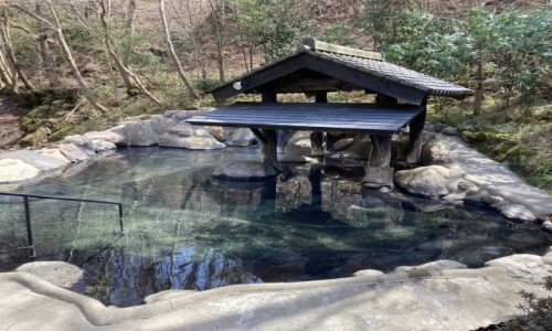 Zdjęcie JAPONIA / Aso / Kurokawa Onsen / Gorące źródła w rotemburo Yamamizuki