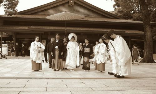 Zdjecie JAPONIA / brak / Meiji Jingu, Tokyo / orszak ślubny