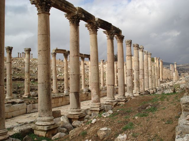 Zdjęcia: Jarash, Jarash, Trochę jak w Palmyrze ..., JORDANIA Zdjęcia: Jarash, Jarash, Trochę jak w Palmyrze ..., JORDANIA
