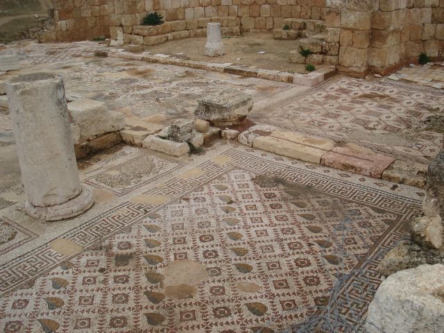Zdjęcia: Jarash, Jarash, Mozaiki (2), JORDANIA Zdjęcia: Jarash, Jarash, Mozaiki (2), JORDANIA