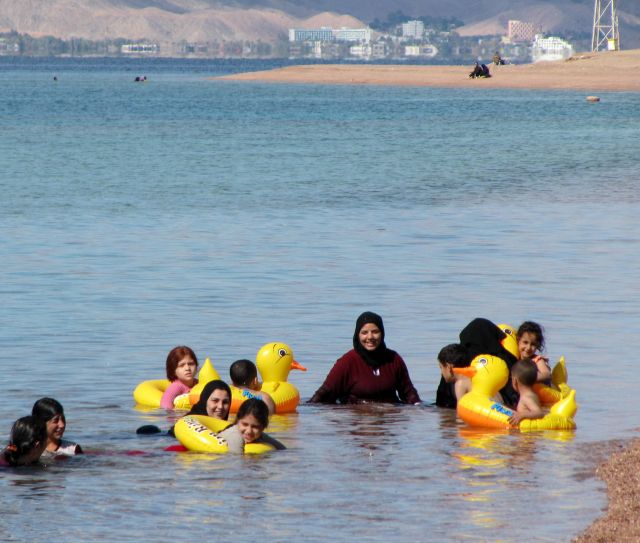 Zdjęcia: Plaża, Akaba, Kąpiel w Morzu Czerwonym, JORDANIA Zdjęcia: Plaża, Akaba, Kąpiel w Morzu Czerwonym, JORDANIA