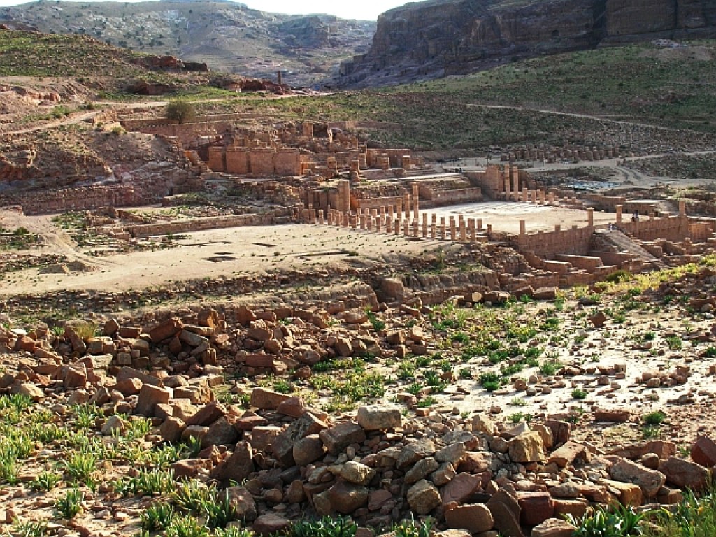 Zdjęcia: Petra, południowa Jordania, widok na Petrę, JORDANIA Zdjęcia: Petra, południowa Jordania, widok na Petrę, JORDANIA
