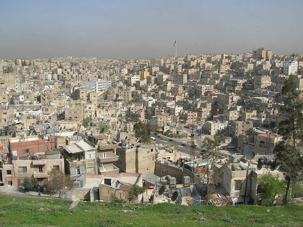 Zdjęcia: Amman, północna Jordania, widok z Cytadeli, JORDANIA Zdjęcia: Amman, północna Jordania, widok z Cytadeli, JORDANIA