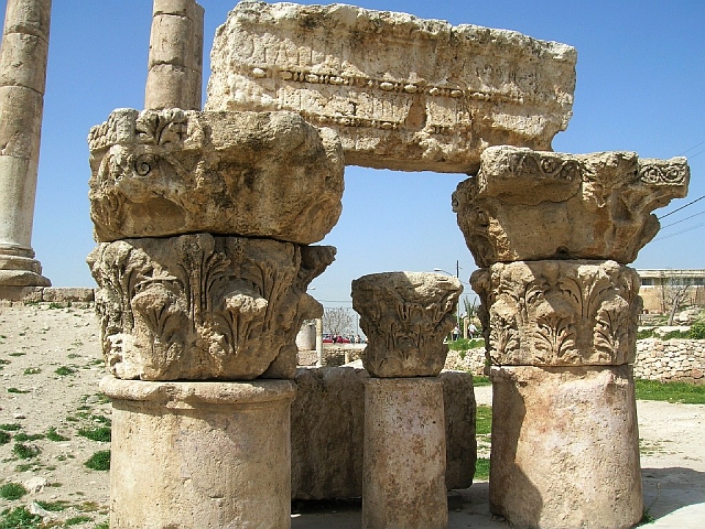Zdjęcia: Amman, północna Jordania, świątynia Herkulesa, JORDANIA Zdjęcia: Amman, północna Jordania, świątynia Herkulesa, JORDANIA