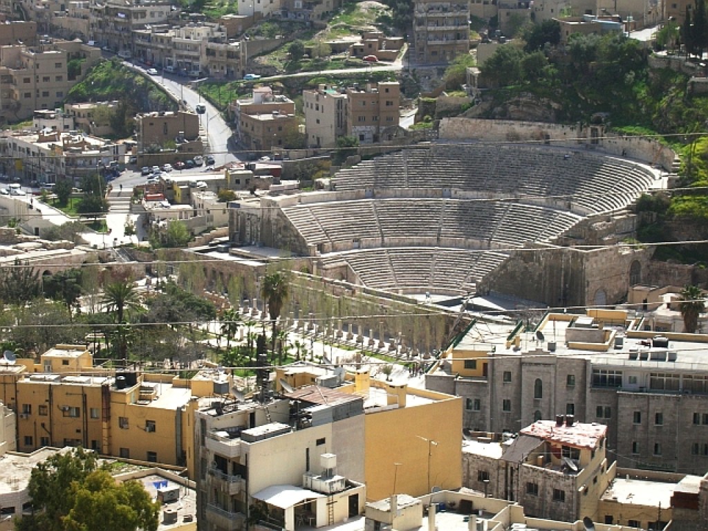 Zdjęcia: Amman, północna Jordania, teatr antyczny, JORDANIA Zdjęcia: Amman, północna Jordania, teatr antyczny, JORDANIA