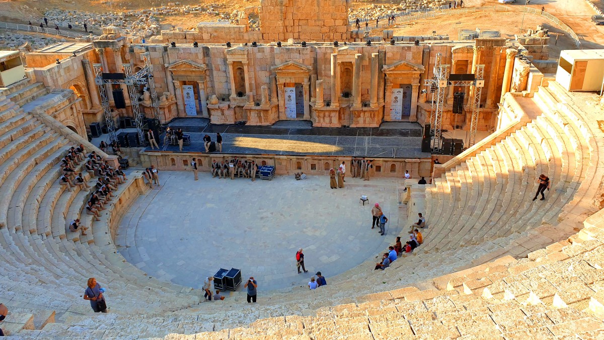Zdjęcia: Jerash, -Amman, Amfiteatr, JORDANIA Zdjęcia: Jerash, -Amman, Amfiteatr, JORDANIA