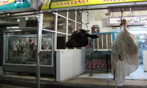 JORDANIA / poudniowa Jordania / Akaba / Wystwa sklepu misnego