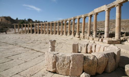 Zdjecie JORDANIA / Jerash / staroytne miasto Jerash / Jerash - podr w czasie