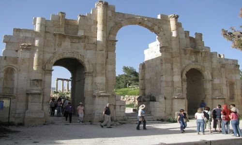 Zdjecie JORDANIA / pnocna Jordania / Jerash / brama poudniowa