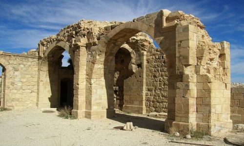 Zdjęcie JORDANIA / środkowa Jordania / okolice miasta Shoubak / zamek krzyżowców Montreal (Shobak)