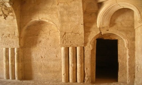Zdjecie JORDANIA / rodkowa Jordania / pustynia / paacyk Al-Charana