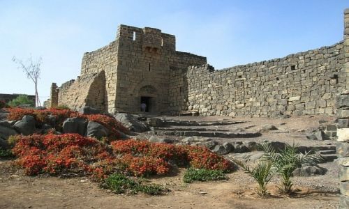 Zdjecie JORDANIA / centralno-wschodnia Jordania / miasto Al-Azraq / zamek Al-Azraq