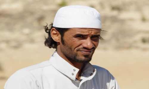 Zdjecie JORDANIA / Poudnie / Okolice Petry / Portret mczyzny
