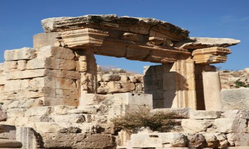 Zdjcie JORDANIA / Irbit / Jerash / Okno