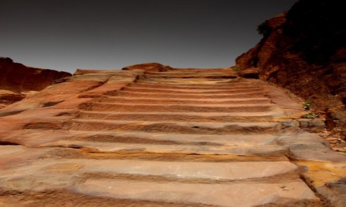Zdjecie JORDANIA / Petra / Petra / Schody do nieba