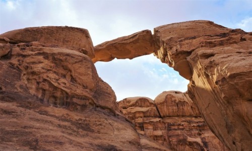 Zdjęcie JORDANIA / Wadi Rum / .Burdah / Most skalny (widok od str. zach.)