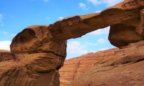 Zdjecie JORDANIA / Wadi Rum / Burdah  / Most skalny