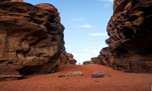 Zdjcie JORDANIA / Wadi Rum / Abu Khashaba Canyon  / Po czerwonym dywanie