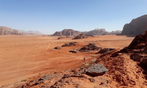 Zdjecie JORDANIA / Wadi Rum  / Wadi Rum  / Na pustyni