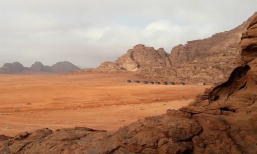 Zdjecie JORDANIA / Wadi Rum  / Wadi Rum  / Okolicznosci przyrody na nocleg marzenie 