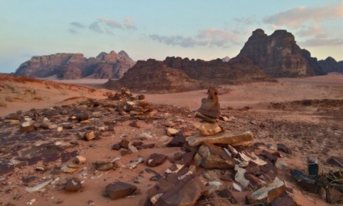 Zdjcie JORDANIA / pustynia / jordania / Klimat na Wadi Rum