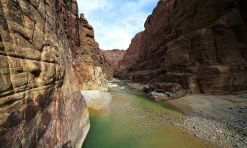Zdjecie JORDANIA / Morze Martwe / Rezerwat Przyrody Wadi Mujib / Kanion Wadi Mujib