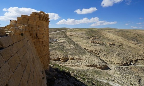 Zdjcie JORDANIA / Shobak / Krak de Montral / Mury z widokiem