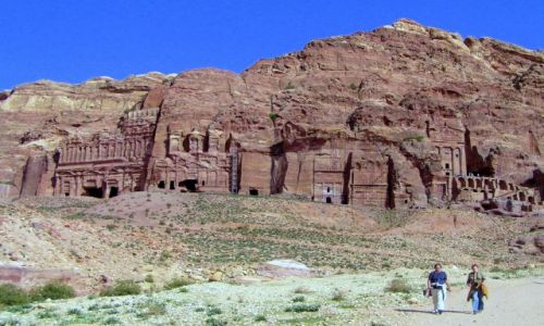 Zdjecie JORDANIA / Petra / skalne miasto Nabateczykw / Bajka w skaach