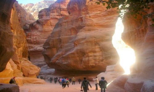 Zdjecie JORDANIA / brak / PETRA / w drodze do Skarbca