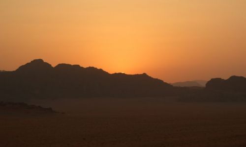 Zdjecie JORDANIA / brak / Wadi Ramm / tuż po zachodzie słońca