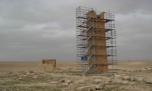 Zdjęcie JORDANIA / Madaba / Um Rasas / Tajemnicza wieża