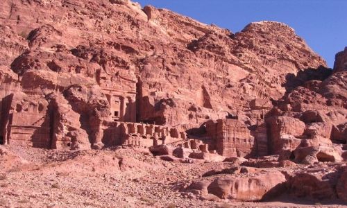 JORDANIA / pd-zach Jordania / Petra /  staroytna Petra bya stolic krlestwa Nabatejczykw