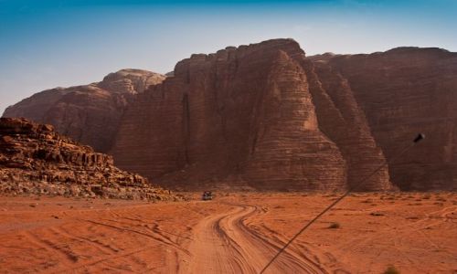 Zdjecie JORDANIA / Jordania / Wadi Rum / Na pustyni Wadi Rum
