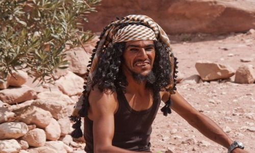 Zdjecie JORDANIA / Petra / Petra / sprzedawca pamitek