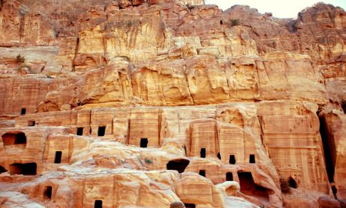 Zdjęcie JORDANIA / Petra  / Wawoz  / grotogrobowce