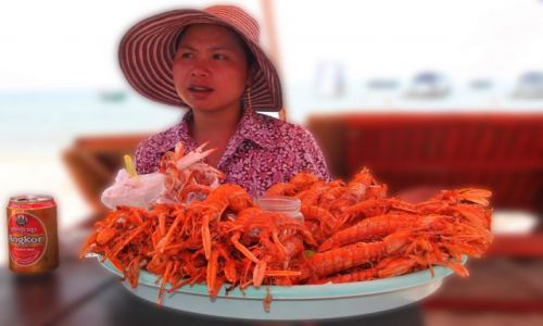 Zdjecie KAMBODA / Sihanaukville / Otres Beach / Krewetki