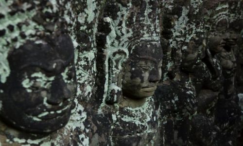Zdjcie KAMBODA /  Siem Reap / Angkor Wat / Twarze