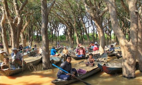 Zdjcie KAMBODA / Jezioro Tonle Sap / jw / Czekajc na turystw