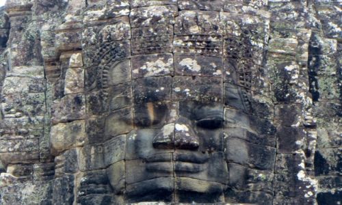 Zdjcie KAMBODA / ... / Bayon. / Jedna z  216  twarzy Buddy Bajonu