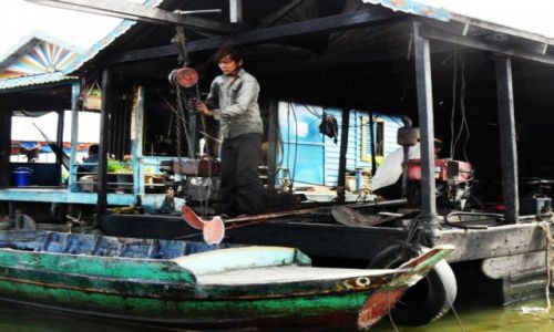 Zdjcie KAMBODA / Krong battambang / gdzies niedaleko / Wodna wioska 3