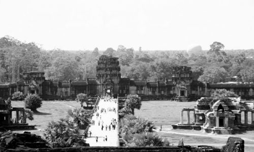 Zdjecie KAMBODA / brak / angkor / widok z angkor wat