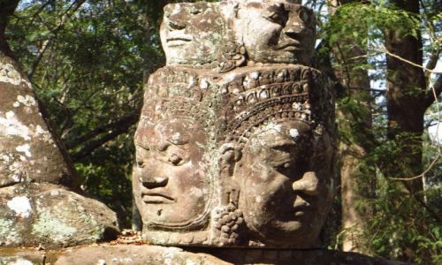 Zdjcie KAMBODA / Angkor / Angkor Thom / brama pnocna