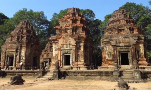 Zdjcie KAMBODA / Angkor / okolice Siem Reap / witynia Prah Ko