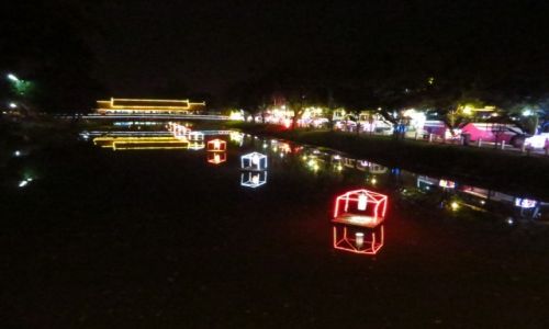 Zdjcie KAMBODA / Angkor / Siem Reap / rzeka Siem Reap