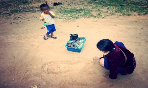 Zdjecie KAMBODA / Siem Reap / Ankor Wat / Kids