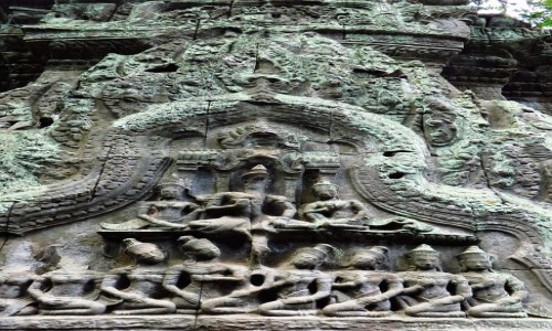 Zdjęcie KAMBODżA / Angkor / okolice Siem Reap / Świątynia Ta Prohm - detal