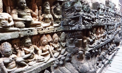 Zdjcie KAMBODA / Angkor / Angkor Thom / taras Trdowatego Krla