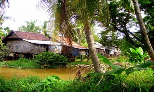 Zdjęcie KAMBODżA / okolice Siem Reap / wioska w okolicy Siem Reap / wioska na palach
