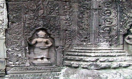 Zdjcie KAMBODA / brak / Swiatynie Angkor / BanteayKdei - plaskorzezba